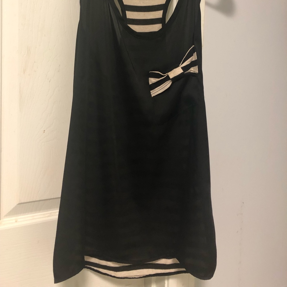 Black and white tank